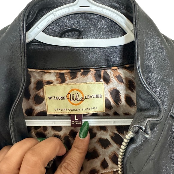 Wilson leather distressed jacket size L - Picture 10 of 10